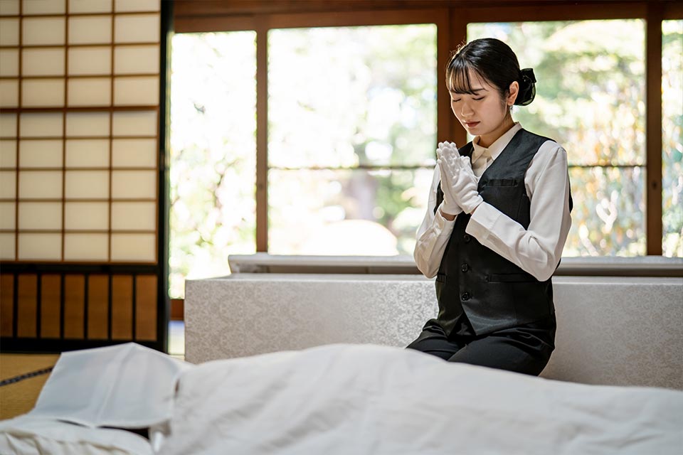 ご遺体が安置されている様子